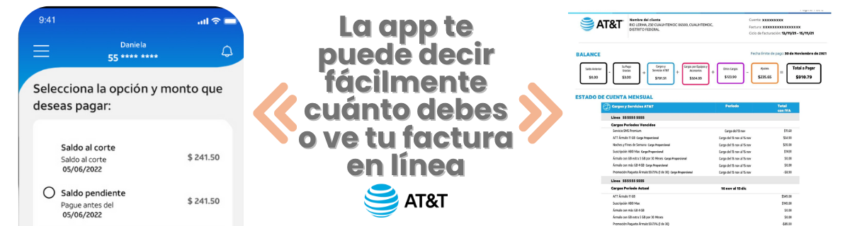 ¿Cómo puedo conocer el adeudo que tengo de AT&T?