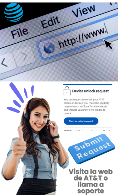 Genera tu código de desbloqueo de red AT&T 100% en línea 6 Desbloqueo con el Servicio de atención al cliente de AT&T