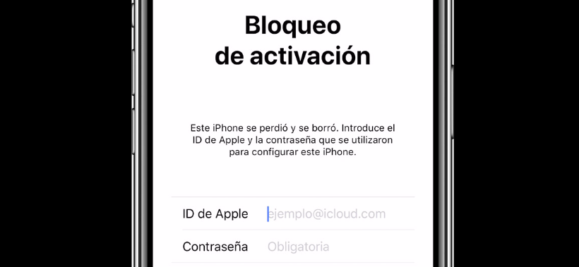 Bloqueo de activación de iCloud