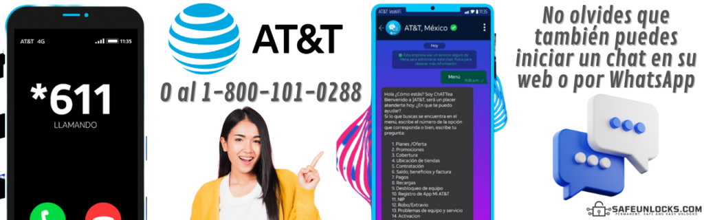 Genera tu código de desbloqueo de red AT&T 100% en línea 3 ¿A qué número puedo llamar para liberar un smartphone AT&T?