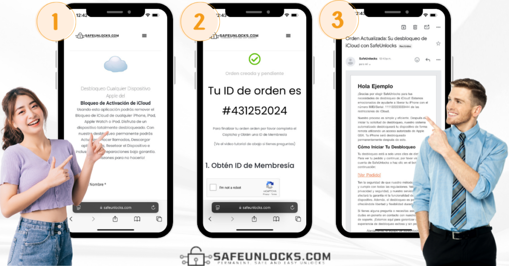 Cómo quitar iCloud iPhone 15 (Pro Max) fácil y rápido - Guía 3 Pasos para quitar iCloud iPhone 15 con SafeUnlocks
