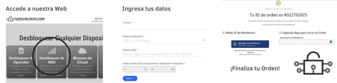 Proceso de desbloqueo de equipos ¿Cómo empiezo