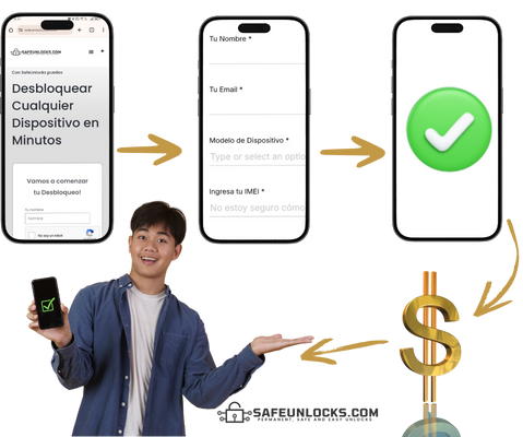 Métodos para desbloquear IMEI Telcel | Guía actualizada 2025 9 Como liberar un equipo Telcel con SafeUnlocks ¡Solo con el codigo IMEI 1 1