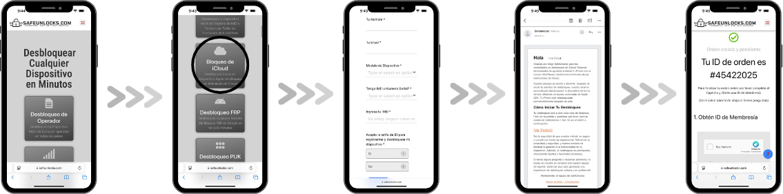 Cómo quitar el bloqueo por iCloud en un iPhone con SafeUnlocks