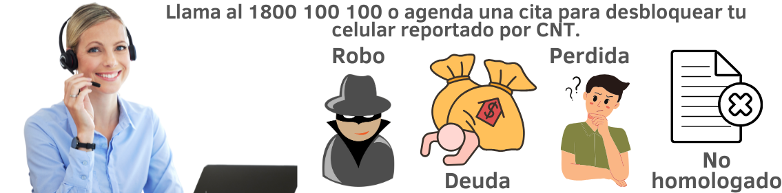 Cómo desbloquear un teléfono de CNT que ha sido reportado