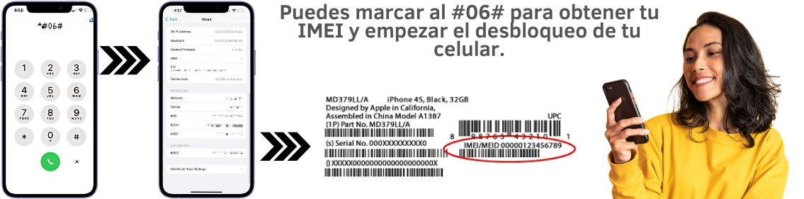 ¡Solo necesitas encontrar tu código IMEI para desbloquear tu celular!