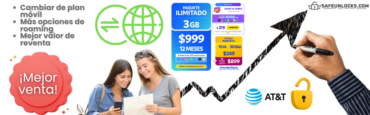 Genera tu código de desbloqueo de red AT&T 100% en línea 4 Beneficios de desbloquear un teléfono de AT&T con bloqueo de operador