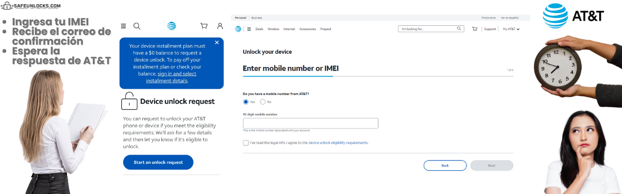 Genera tu código de desbloqueo de red AT&T 100% en línea 6 ¿Cómo eliminar el bloqueo de mi teléfono con AT&T para usar con cualquier compañía?