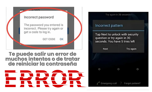 ¿Oppo puede bloquear el acceso al telefono despues de varios intentos fallidos