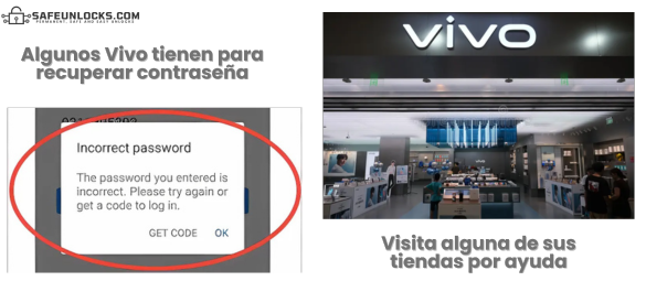 ¿Que soporte ofrece Vivo si olvide mi contrasena