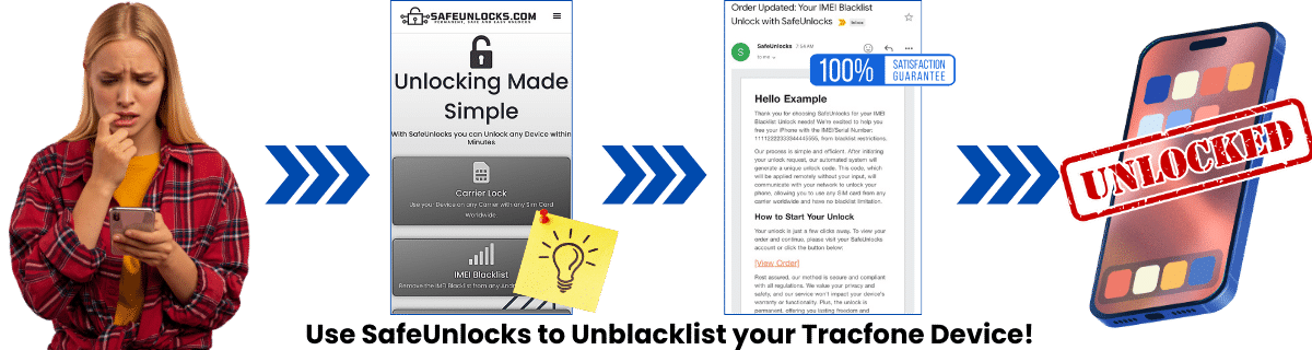 How to Unlock TracFone Phone for Any SIM in 5 Minutes? 13 What do I do if Tracfone has Blacklisted the IMEI Number of my Phone