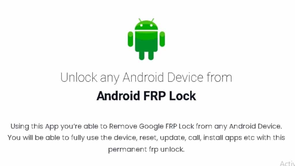 SafeUnlocks The best all mobile FRP unlock tool