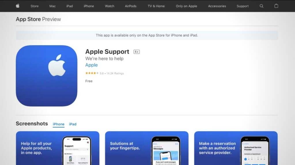 Apple Support App