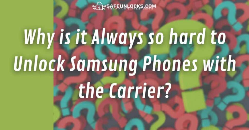 #1 Samsung Carrier Unlock: Network-Unlock your Phone Now!