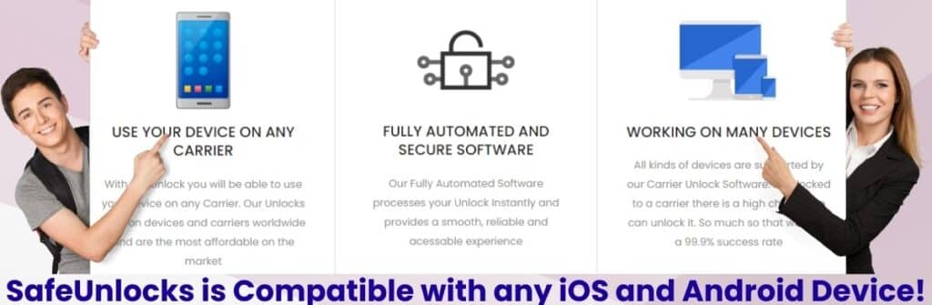 Do SafeUnlocks' Unlock Codes work on iOS?