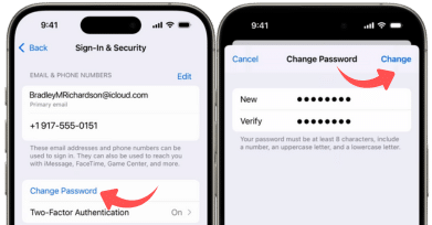 Reset your Apple ID password