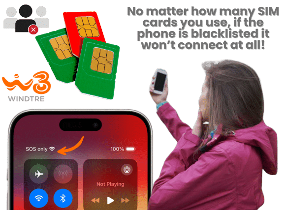 Can you use a Wind Tre Blacklisted Phone on Another Network?
