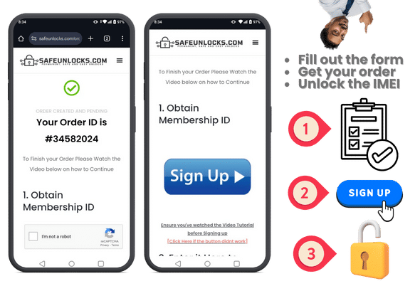 How can you use SafeUnlocks to Unlock an IMEI Vodacom?