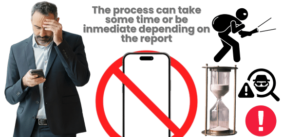 How long does it take to get an IMEI Blocked and Reported?