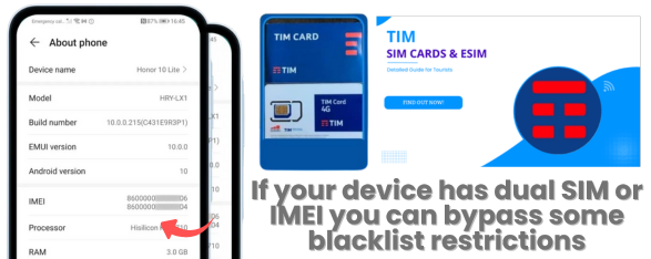 If I have a Second IMEI can I use it even if the First One was Blacklisted