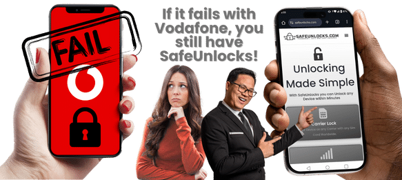 What Should You Do If the Blacklist Unlock Fails with Vodafone?
