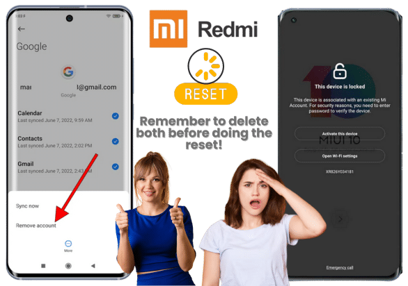 If the FRP Lock is not Active the Mi Account can still Lock your Xiaomi or Redmi
