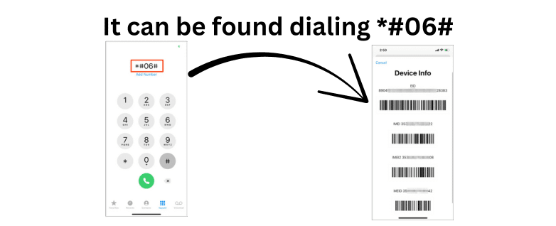 Find IMEI number on iPhone