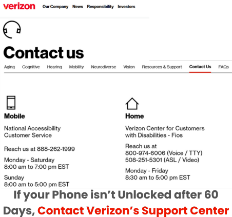 Carrier Unlock Process for Verizon Phones