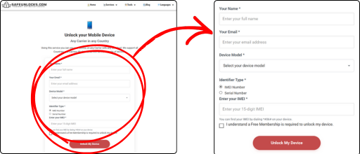 Enter Your Phone Details